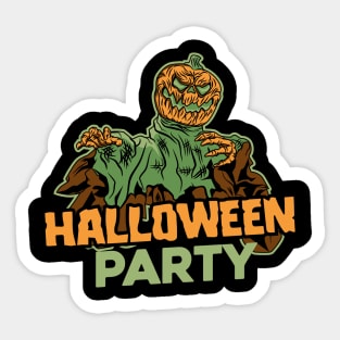 Halloween Party Zone Sticker